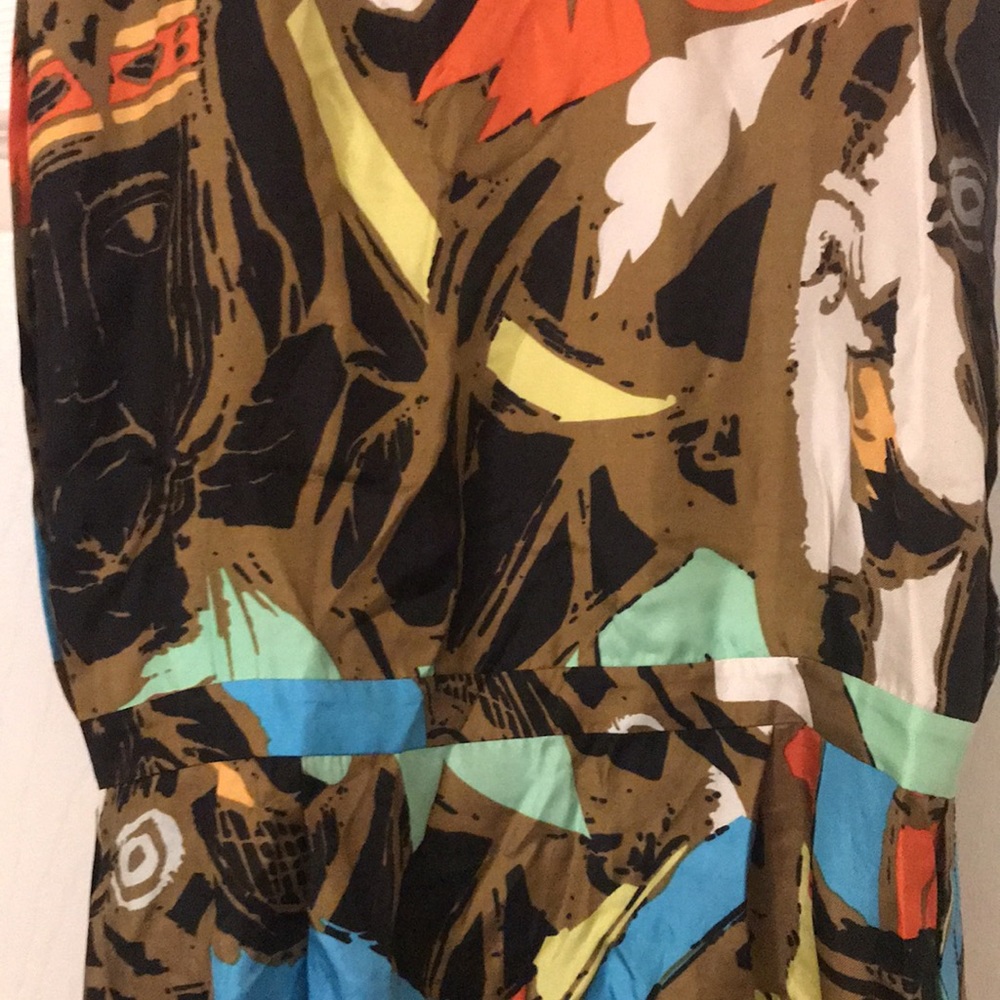 AUTh. BALENCIAGA Fall Spring Party Black/Brown Mini Silk Casual Dress XS NEW! - Picture 4 of 11